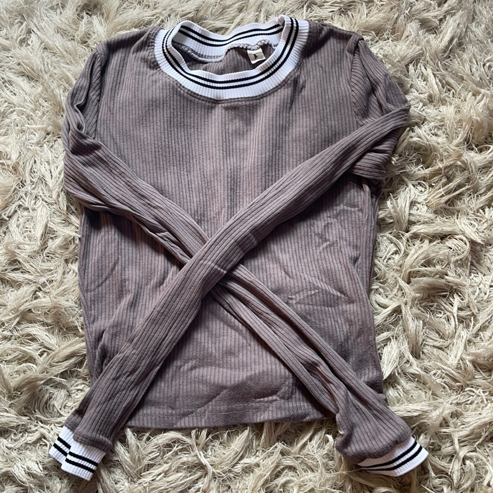 pacsun mauve croptop